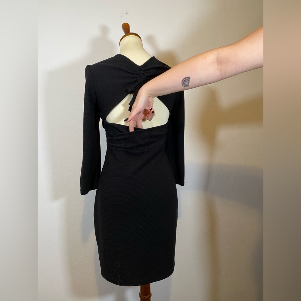 COPY - Bestey Johnson Black Square Neck Sweater Dress - Picture 7 of 15